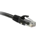 Enet Enet Cat6 Black 1 Foot Patch Cable w/ Snagless Molded Boot (Utp) C6-BK-1-ENC